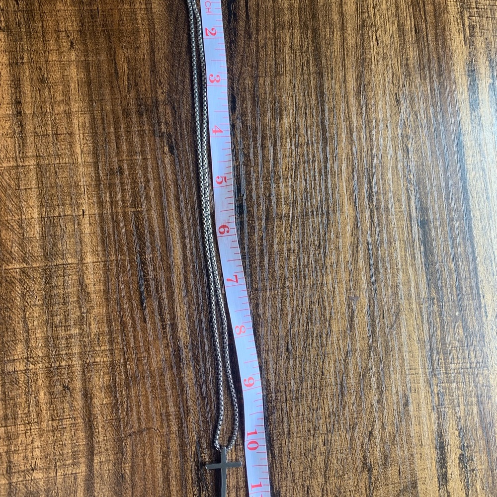 Sliver Cross Necklace - Picture 2 of 3